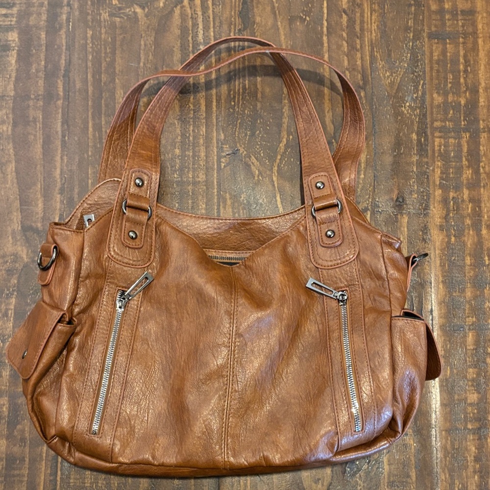 Brown Leather Tote Bag